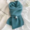 Solid Color Soft Scarf For Women Autumn And Winter Warm Lovely Knit Neck. 