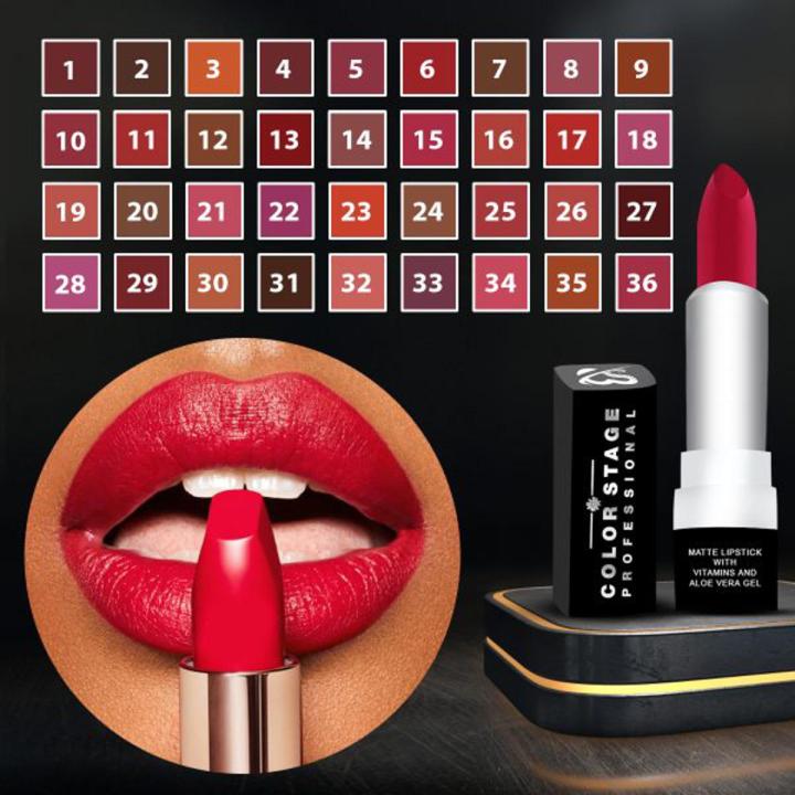 Color Stage Matte Lipstick Makeup Long Lasting High Pigmented Lipsticks Waterproof ( 36 Shades )