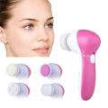 New 5 in 1 Face Facial Exfoliator Electric Massage Machine - Facial Cleansing Brush - Electric Facial Cleanser - Electric Face Brush Scrubber Waterproof for Deep Exfoliating - Massager - Head Massager - Massaging Machine. 