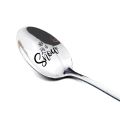 New Year 2022 Metal Merry Christmas Spoons Xmas Party Tableware Ornaments Christmas Decorations for Home Table Navidad 2021 Gift. 