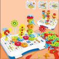 2 in 1 DIY Creative Mosaic Gear & Drill Construction Kit. 