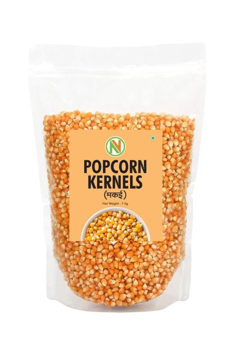 NATUREVIT Popcorn Kernels | Popcorn Seeds | Party Snacks | Popcorn Kernel 1 Kg