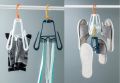 New 360° Rotating Foldable Shoes Hanger Multifunctional Shoe Rack Balcony Drying Rack Shoes Organizer Hanger Rack Plastic Shoes Drying Rack Hanger Shelf Space Saving. 