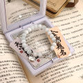 Cartoon Kawaii Sanrio Hello Kitty Beaded Bracelets Cute Bell Heart Shaped Pendant Bracelet Fashion Sweet Girl Friendship Gift Qoddess. 