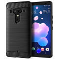 【ThinkWay】Shock Absorption Cover Soft TPU Anti Scratch Carbon Fiber Design Back Case for HTC U12 Plus/U12+. 