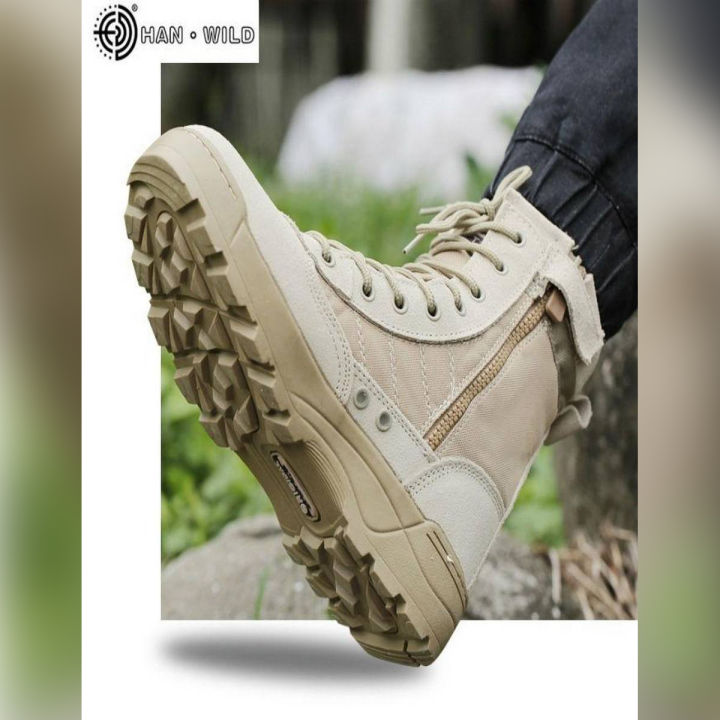 Army Boots Male High Top Design Tactical Boots Delta Swat Shoes For Men Black Military Boots Zipper