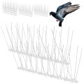 Bird Spikes for Pigeons Small Birds Cat, 1 Feet Anti Bird Spikes Stainless Steel Bird Deterrent Spikes 10 Strips. 
