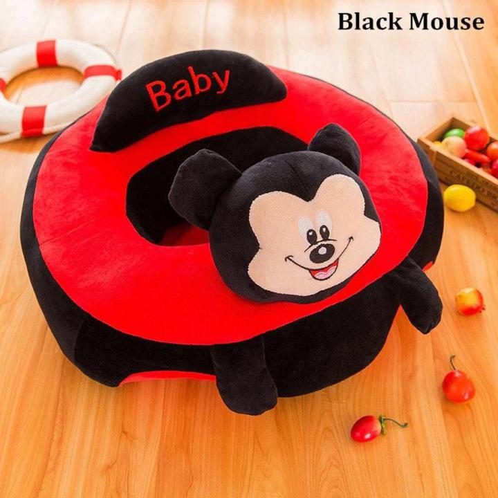 Mickey Mouse Stuffed Plush Sofa Baby Seats Children Sofa Baby Carrier Toddler Nest Puff Cartoon Minnie Mouse Chair Soft