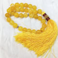 Yellow Color Aqeeq Stone Tasbeeh 33 Beads  (Size 12MM) - Fancy Men and women Choice Color Tasbih (Agates) muslim Agate zikr prayer Tasbeeh - handmade Rosary 12mm tasbi counter Stress Relaxation. 