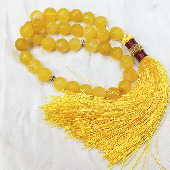 Yellow%20Color%20Aqeeq%20Stone%20Tasbeeh%2033%20Beads%20%20(Size%2012MM)%20-%20Fancy%20Men%20and%20women%20Choice%20Color%20Tasbih%20(Agates)%20muslim%20Agate%20zikr%20prayer%20Tasbeeh%20-%20handmade%20Rosary%2012mm%20tasbi%20counter%20Stress%20Relaxation%20-%20Image%204