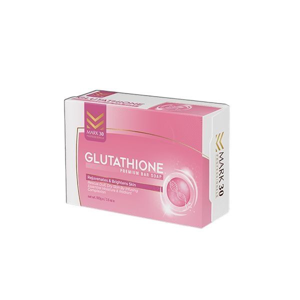 Mark 30 Glutathione Soap| New Glutathione Clearly Natural Transparent Glycerin Bar Soap-100g l Removes Dullness| Evens Skin Tone| Moisturizer For Dry Skin| Reduces Blemishes| Brightens Skin