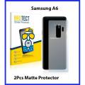 2Pcs Samsung A6 Back Matte Protector For Samsung A6. 