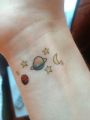 【Good-Love Store】Waterproof Temporary Tattoo cute moon cartoon tatto stickers flash tatoo tattoos for girl kids child gift 4. 
