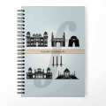 Karachi City Design Spiral Notebook Printed Customized Notebooks for University College and Best for Students cute Notebooks by Favourite Plus. 