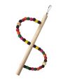 UK Bird Toys Wooden Hanging Hammock Climbing Natural wooden bird toys cage accessories Natural Pet Birds Cage Toys for Small Parakeet Cockatiel Conures Finches Budgie Love Birds Multi Colored spiral. 