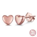 ORSA JEWELS 925 Sterling Silver Romantic 6 MM Heart Earring 14K Gold Plated for Women Earrings Gold Jewelry Birthday Gift APE43. 