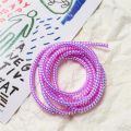 2Pcs Aurora Data Cable Protector Multi-color Spring Wire For Mobile Phone Data Line Type-C Android Micro Protective 1.6m Lines. 