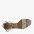 ECS Rainbow Radiance Sandals Block Heel Sandals For Women. 
