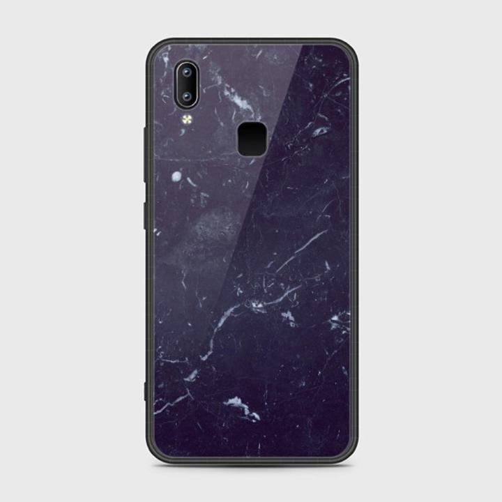 Vivo Y85 Cover - SkinLee HQ Infinity Glass Case (Soft) - Royal Blue Marble - SKINLEE-119-1-898-666