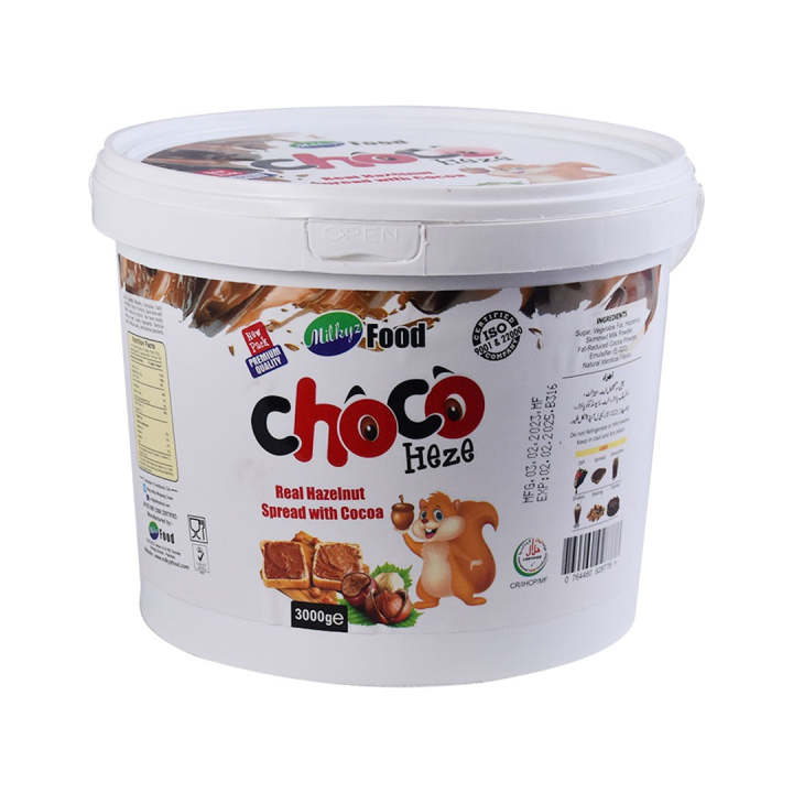 Milkyz Food Choco Heze Real Hazelnut Spread With Cocoa 3kg Bucket