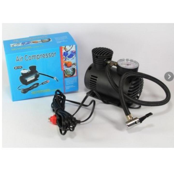 Portable 12V 90W 250 PSI Electric Car Tyre Air Compressor - Blue Box