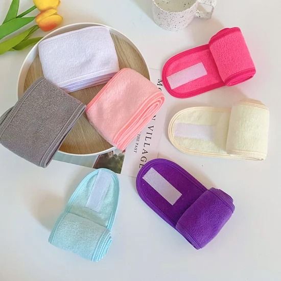 1%202%203%206%20Pcs%20Soft%20Towelling%20Facial%20Headband%20Adjustable%20Elastic%20Stretch%20Hairband%20for%20Girls%20Women%20Ladies%20Makeup%20Hair%20Wrap%20Spa%20Face%20Wash%20Skincare%20Beauty%20Accessories%20Head%20Band%20-%20Image%202