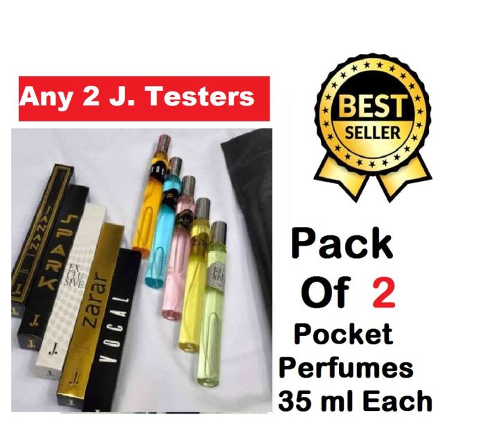 Pack of 2 UNISEX Perfume Testers 35ml