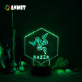 ANMIT Color-changing Razer LOGO Night light Gameing Room For Home Bedroom Decor Lamp Led 3D Lamp Kawaii Kids Bedroom. 
