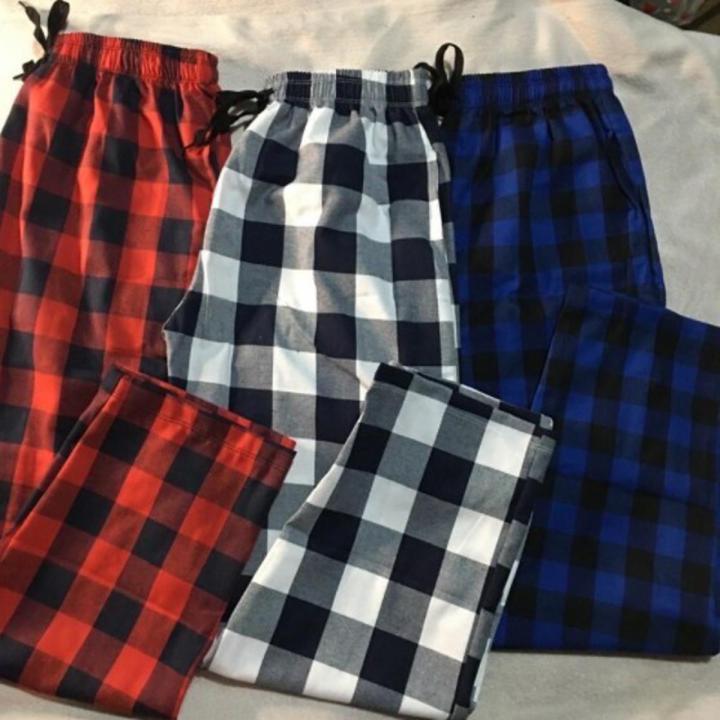 Factory price Pranela Plaid Pants Unisex with 2 Side Pocket Skusta Clee Checked Pants