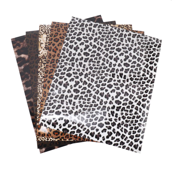 10Pc Heat Transfer Vinyl Bundle 12 x 10 Inches Print Leopard HTV Vinyl Craft Film Garment Clothing