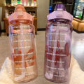 2 Liter Plastic Water Bottle With Straw Large Travel Portable Bottle Sports Fitness Cup Big Cup Universal. 