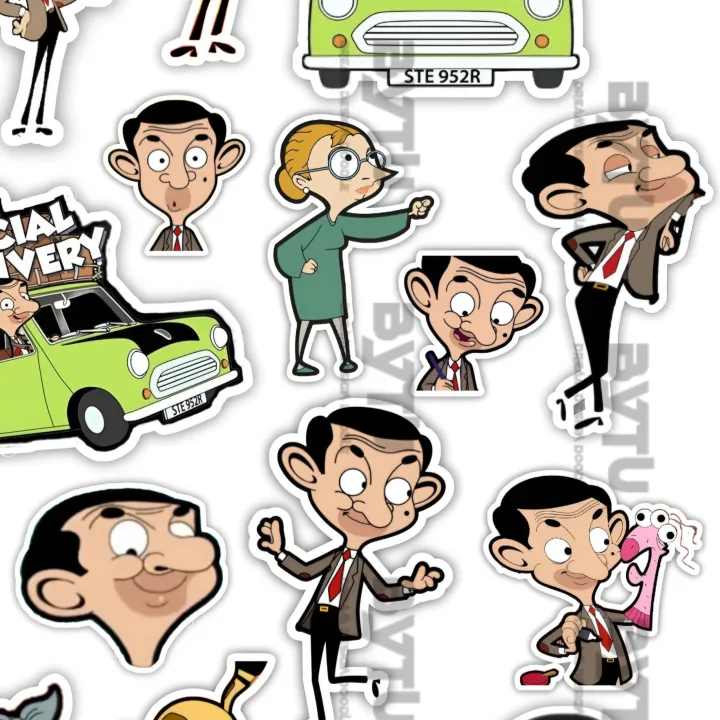 Mr%20Bean%20Stickers%20(UNCUT)%20A5%20Sheet%20For%20Kids%20Girls%20Journal%20Scrapbook%20Phone%20Cover%20Laptop%20Notebook%20DIY%20Crafts%20-%20Image%202