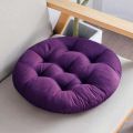 1 Piece - Original Velvet Round Shape Chair / Sofa Cushion with Filling. 