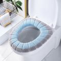 2 Pieces Toilet Seat Cover Household Products Plush Thickened Warm Winter Men's And Women's Bathroom Special. 