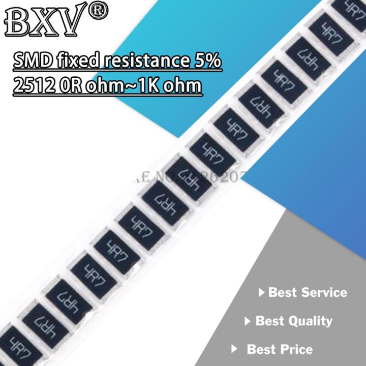 50PCS 2512 SMD Chip Fixed Resistor 5% 1W 0.1R 0.01R 0.05R 0.001R 0.33R 1R 0R 10R 100R 2W 0.001 0.01 0.1 0.33 0.05 1 0 10 100 Ohm