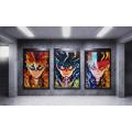 My Hero Academia Shoto Toshinori Izuku Katsuki Anime 3D Lenticular Flip Poster Triple Transition 3 Images in 1 Poster – 30x40cm. 