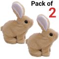 Electric Plush White Walking Rabbit Stuffed Bunny Interactive Soft Running Animal Shake Ears Bunny collectible Toy Mumble Walking & Sound Baby Educational Simulation Kids Cute jumping Toy for Fun Playtime Perfect Gift + best seller + free shipping. 
