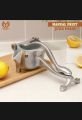 Hand Press Stainless Steel Manual Fruit Juicer Heavy Duty Alloy Lemon Press Squeezer Premium Quality Lemon Orange Juice, Simple Fruit Press Squeezer Citrus Extractor Tool. 