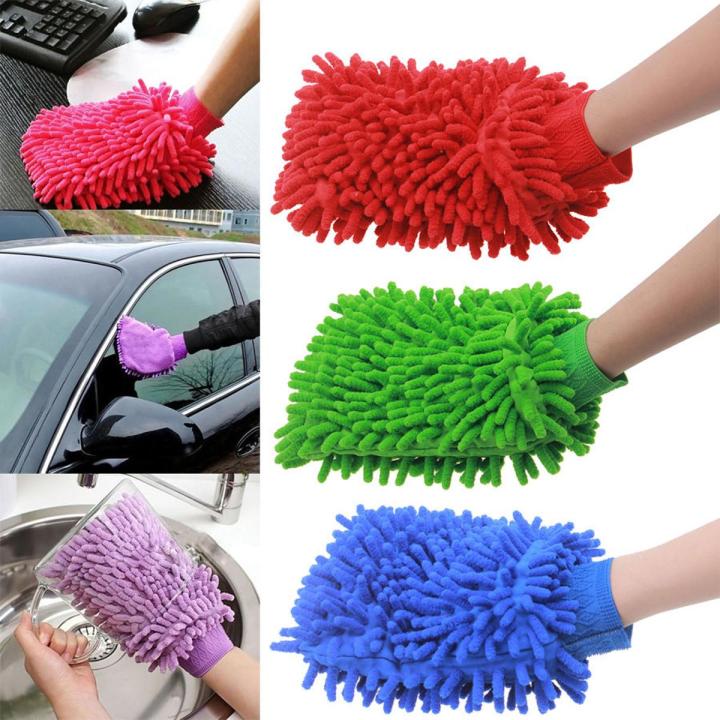 Microfiber Duster Cleaner Cloth Car Washing Glove for Bike Cleaning and