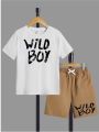 Baby Boys 2Pcs Summer Outfits Short Sleeve T-Shirt,Summer T-shirt Tee + Shorts. 