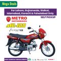 METRO 100cc Motorcycle - MR100 Red / Black Motorbike. 