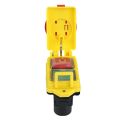 250V 16A IP54 Start Stop Switch No Volt Release Switch with Emergency Stop Push Button Electromagnetic on Off Switch. 