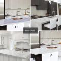 Kitchen Decoration Items Marble Sheet Wallpaper Granite Paper For Old Furniture Self Adhesive And Removable Cover Surfaces Marble Paper Peel And Stick Waterproof Decorating Items For Home - 1Roll - Black/White. 