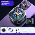 100%new celebrity trend+In stock+COD FS05 Mobile Phone Cooler Magnetic/Back-clip 2 IN 1 Semiconductor Cooling Fan Radiator for IOS Android Digital Display Heat Sink. 