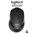 Logitech M331 Silent Plus Wireless Mouse (Black). 