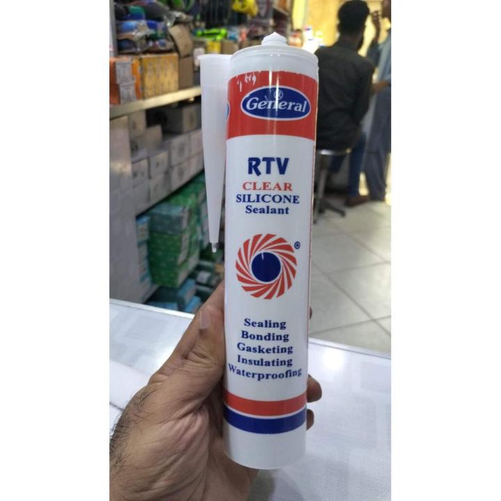 GENERAL RTV CLEAR SILICONE 300ML SEALANT FAST CURE
