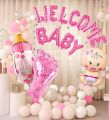 New Born Baby Shower Boy Girl Decorations Set welcome baby boy Girl It's a Boy It's a Girl oh baby Boy Girl Balloons Gender Reveal Kids Birthday Party Baby Shower Accessories. 
