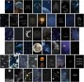 20pcs Astronomy Wall Collage Kit Aesthetic Pictures, Moon Stars Photo Collage Kit Dorm Room Decor for Teen Boy Girl, Moonlight Aesthetic Room Decor Photo Collection for Bedroom ( 4x6 inch). 