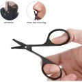 Professional Nose Hair Scissors - Beard Eyebrow Trimmer Scissors, Stainless Steel Facial Hair Beard Eyelashes Ear Hairs and Moustache Scissors Trimmer (Round Head), Professional Grooming Scissors for Personal Care Facial Hair Removal & Ear Nose For Men. 