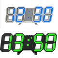 3D LED Digital Clock Wall clock plus table clock with Alarm night glowing. 